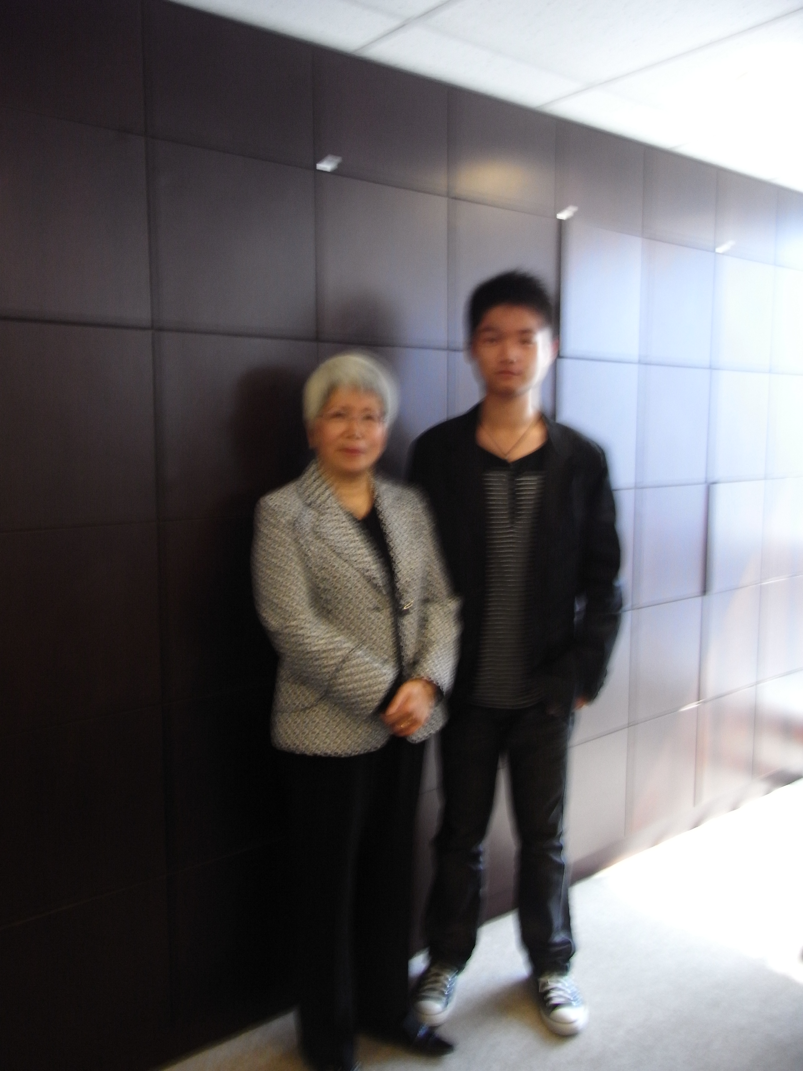 沈琪玮同学与全国政协常委、全国人大代表林笑云女士